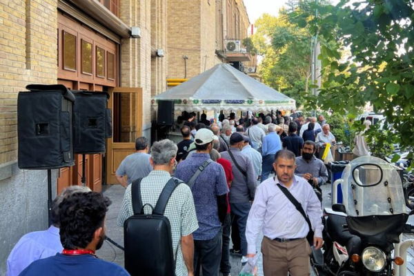 برپایی ایستگاه صلواتی در ساختمان معاونت مالی شهرداری تهران