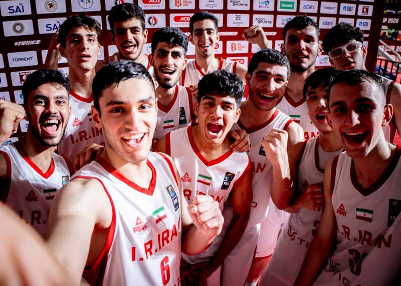 تیم بسکتبال زیر ۱۸ سال ایران  به مرحله یک ‌چهارم کاپ آسیا صعود کرد