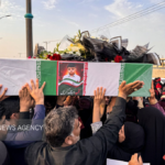 تشییع شهید ۴ ساله «امیر محمد کریمی» در سیریک